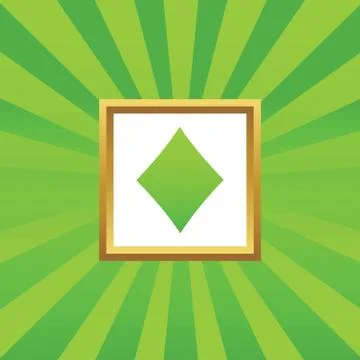 Diamonds picture icon Illustrazione stock