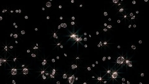 Diamonds rain Loop 4K Stock Footage 89237415