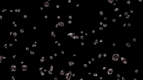 Diamonds rain Loop 4K Stock Footage 89259150