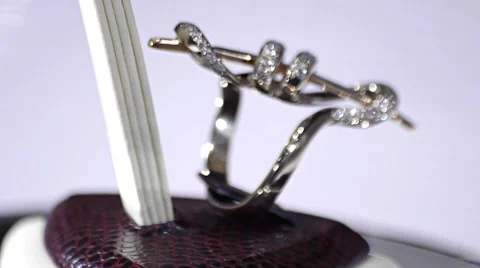 Diamonds ring Stock-Footage 7748159