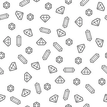 Diamonds seamless pattern Stock Illustration