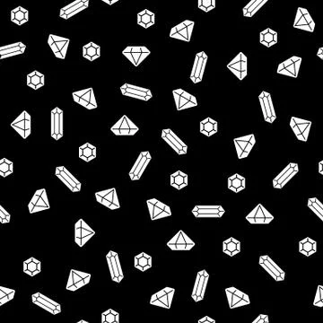 Diamonds seamless pattern Stock Illustration