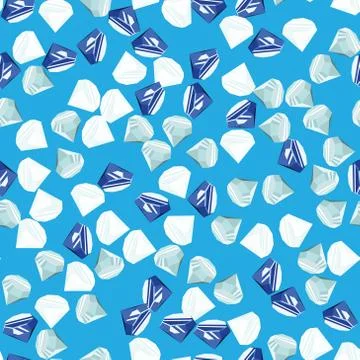 Diamonds seamless pattern Stock Illustration