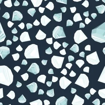Diamonds seamless pattern Stock Illustration