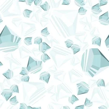 Diamonds seamless pattern Stock Illustration