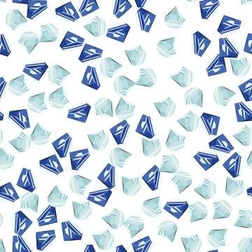 Diamonds seamless pattern Stock Illustration
