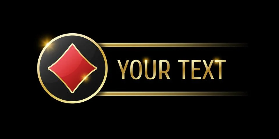 Diamonds sign on round button. User interface ui ux element for mobile app or Illustrazione stock