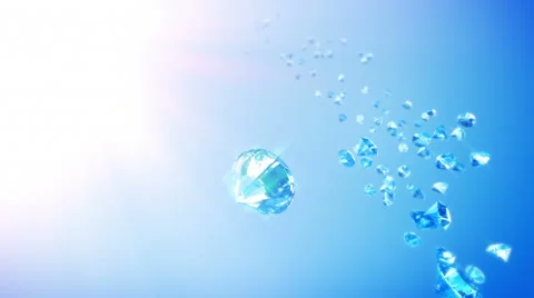 Diamonds Sky Background (Loop) Video stock 51395963