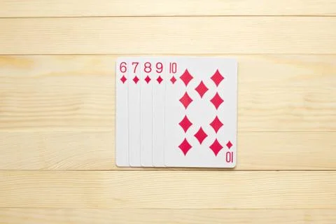 Diamonds  Straight Flush Foto stock