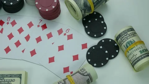 Diamonds Street Flush Stock Footage 89544502