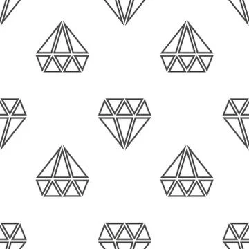 Diamonds vector seamless pattern in black and white Illustrazione stock