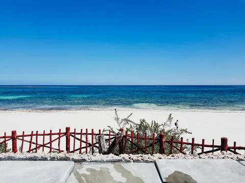 Diani Beach view from Hotel Stock Photos