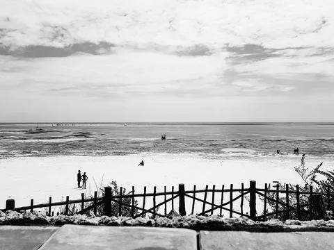 Diani Beach view from Hotel Stock Photos