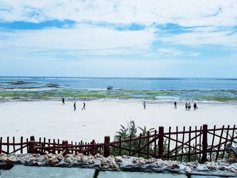 Diani Beach view from Hotel Stock Photos
