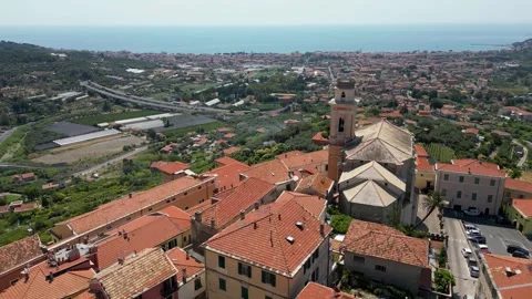 Diano castello Imperia Stock Footage 343153715