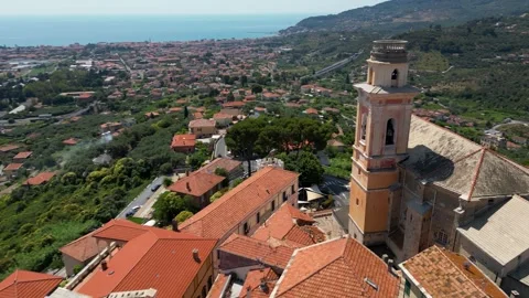 Diano castello Imperia Stock Footage 343153793