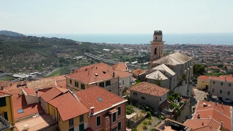 Diano castello Imperia Stock Footage 343153980
