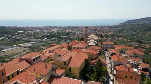 Diano castello Imperia Stock Footage 343154008