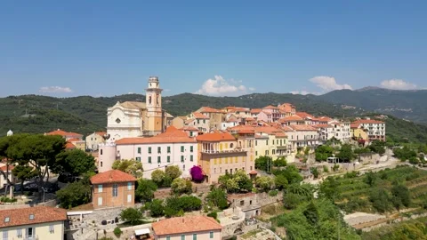 Diano castello Imperia 스톡 동영상 343154171