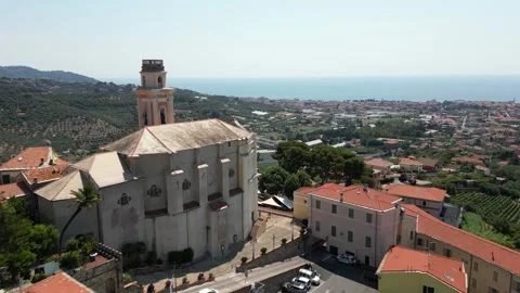 Diano castello Imperia Stock Footage 343154310