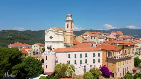 Diano castello Imperia Stock Footage 343154582