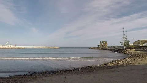 Diano Marina beach Stock Footage 107965520