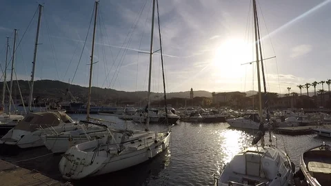 Diano Marina harbour 스톡 동영상 107965632