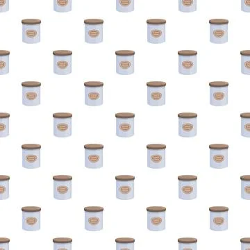 Diaper cream jars seamless pattern for baby hygiene Illustrazione stock