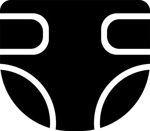 Diaper icon vector. 스톡 일러스트