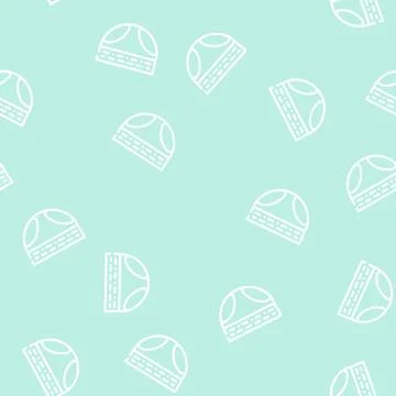 Diaper for old human line vector seamless pattern Illustrazione stock