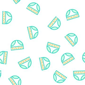 Diaper for old human vector seamless pattern Stock Illustration