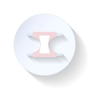 Diapers flat icon Stock Illustration