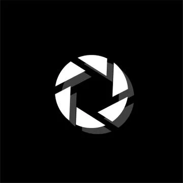 Diaphragm icon flat Stock Illustration