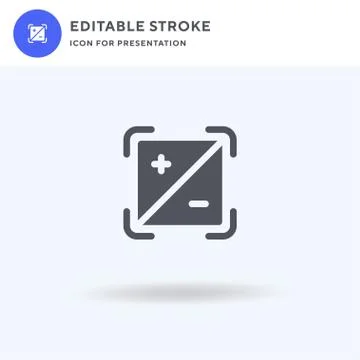 Diaphragm icon vector, filled flat sign, solid pictogram isolated on white, logo 库存插图