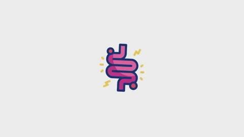 Diarrhea Animated Icon Stock Footage 320225963
