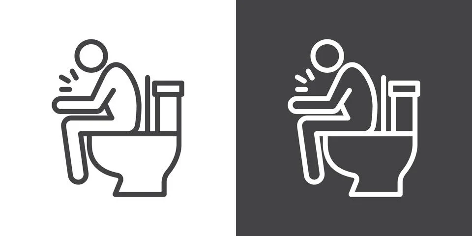 Diarrhea icon Stock Illustration