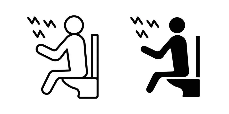 Diarrhea icon vector design illustrations Stock Illustration
