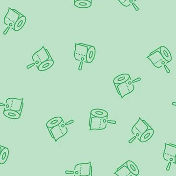 Diarrhea warning line seamless pattern Illustrazione stock