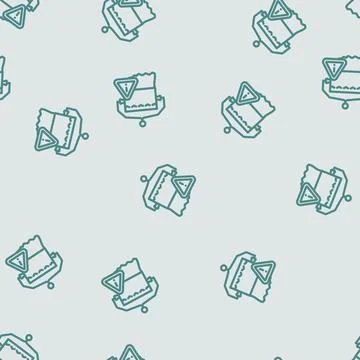 Diarrhea warning line vector seamless pattern Stock Illustration