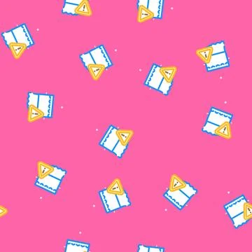 Diarrhea warning vector seamless pattern Illustrazione stock