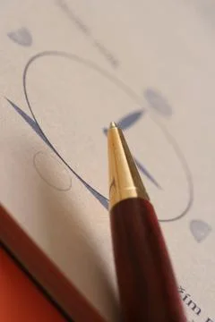 Diary and Pen Stock Photos