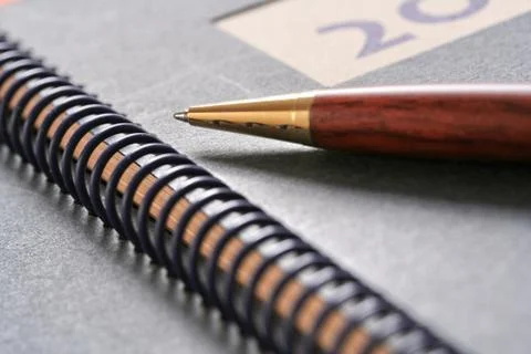 Diary and Pen Stock Photos