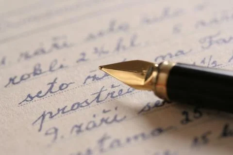 Diary and Pen Stock Photos