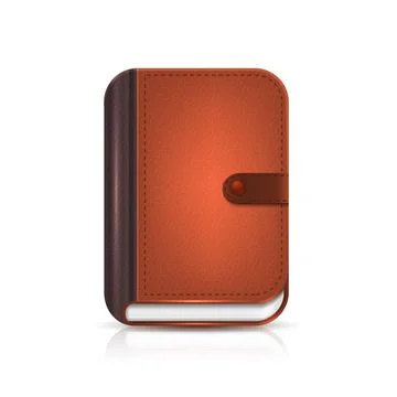 Diary book vector illustration isolated on white background Stock Illustration