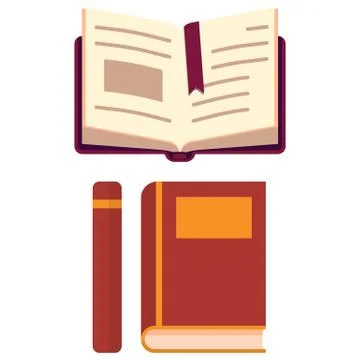 Diary with bookmark on white isolated backdrop Illustrazione stock