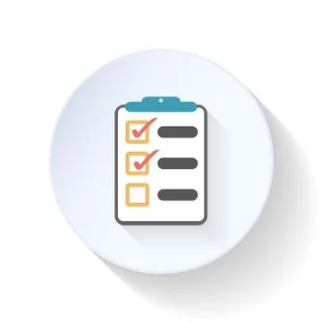 Diary flat icon Stock Illustration