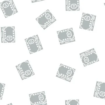 Diary with gold inserts glyph vector seamless pattern 스톡 일러스트