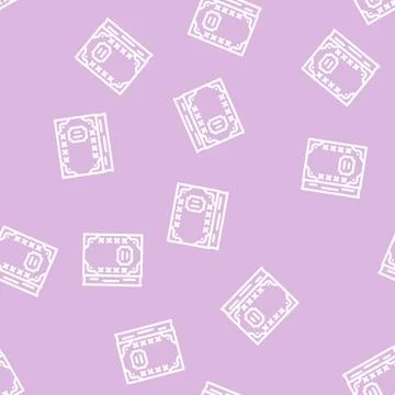 Diary with gold inserts line vector seamless pattern 스톡 일러스트