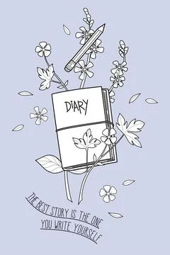 Diary Stock Illustration
