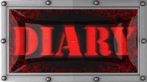 Diary on led 스톡 동영상 8694569